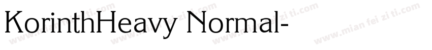 KorinthHeavy Normal字体转换